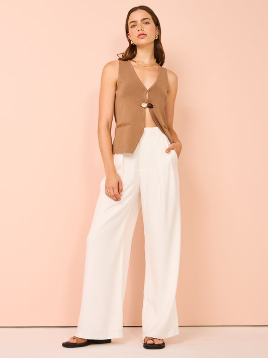 Elka Collective Marbella Pant in White