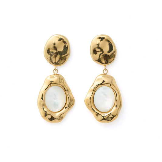 Arms of Eve Florentine Mother of Pearl Earrings