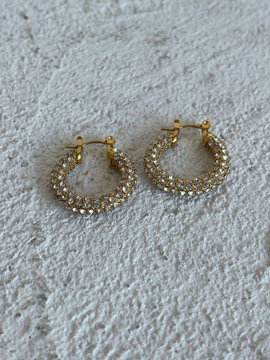 By Nicola Matilda Large Hoop in Gold