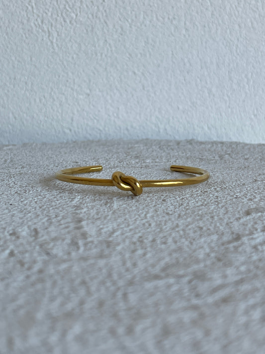 By Nicola Knot Bangle in Gold