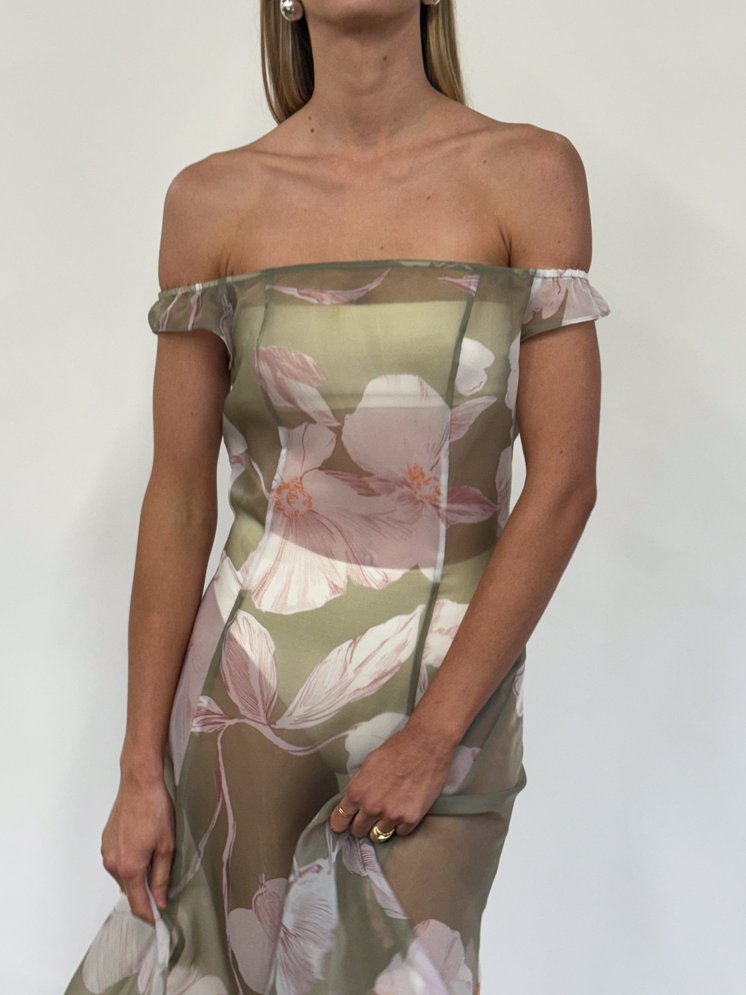 By Nicola Clementine Maxi Dress in Peppermint Floral – Coco & Lola
