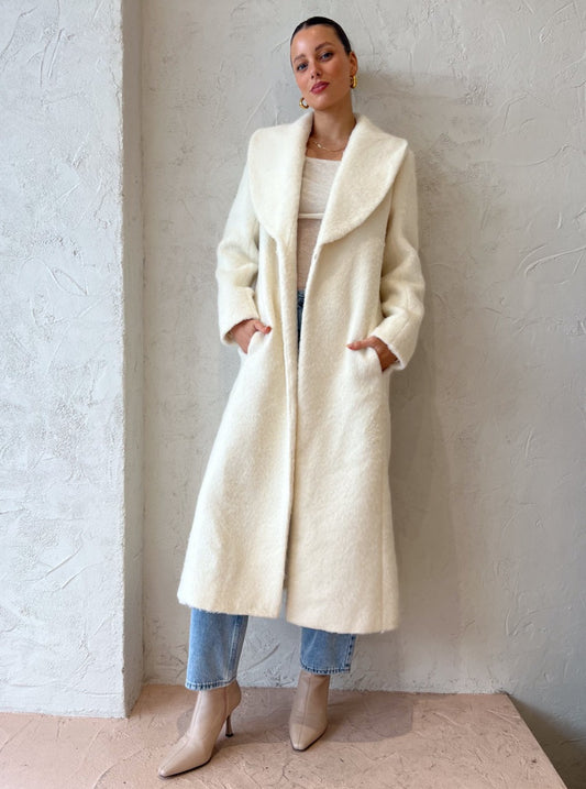 Manning Cartell Moon Child Maxi Coat in Off White