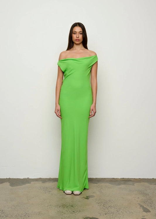 One Of Others Laine Dress in Vivid Green