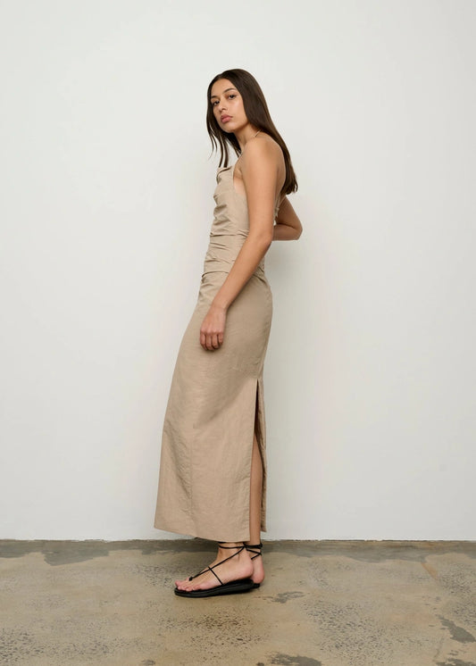 One Of Others Lucetta Dress in Taupe