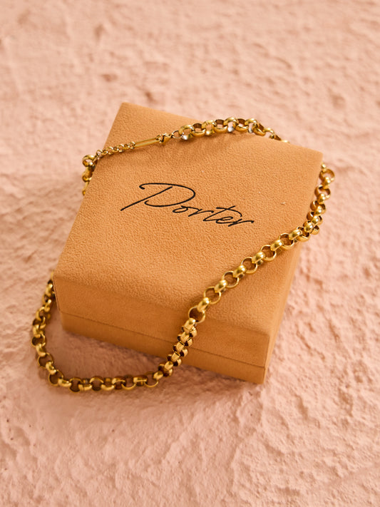 Porter Chunky Belcher Necklace in Gold