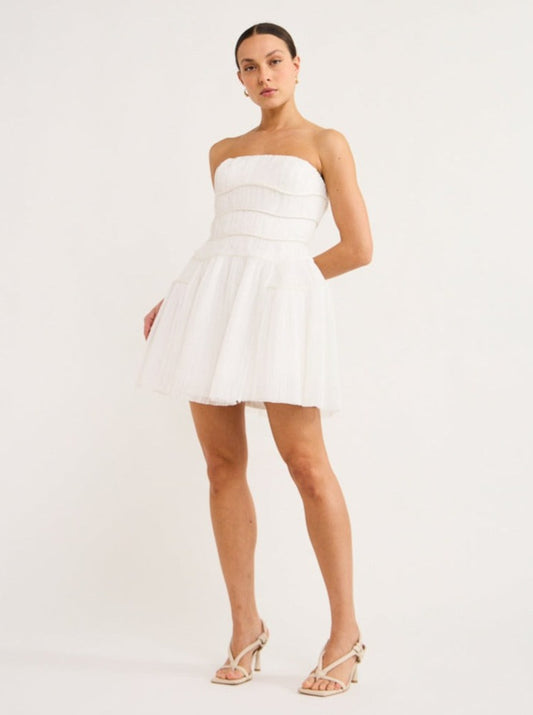 Rachel Gilbert Pippa Mini Dress in Ivory