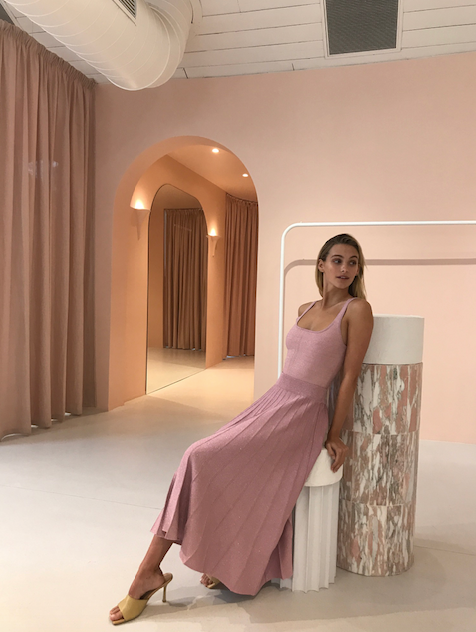 Vestire Sweet As Sugar Skirt in Baby Pink