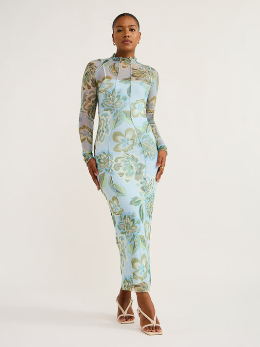 Significant Other Jean Dress in Azure Tapestry