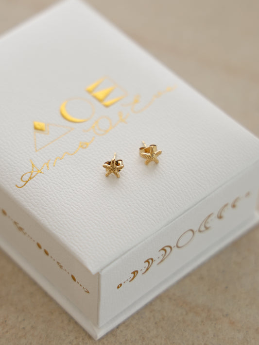 Arms of Eve Starfish Studs in Gold