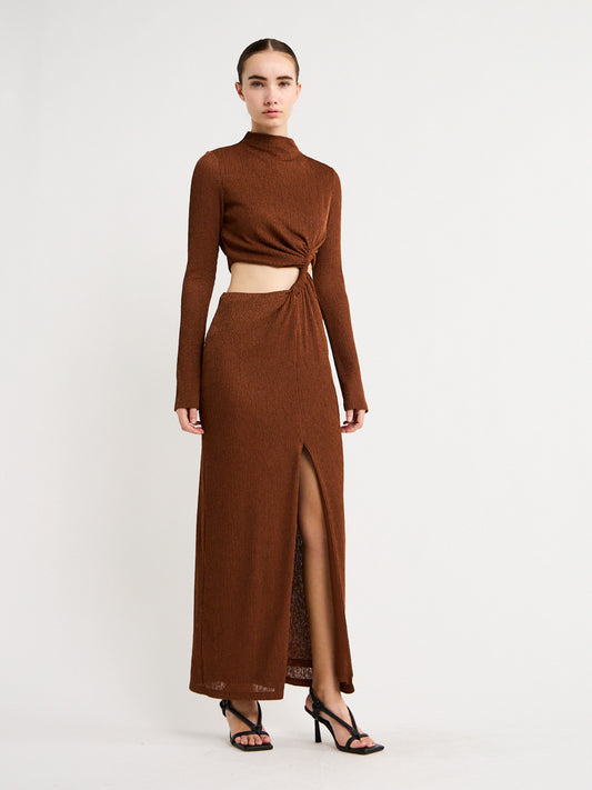 Camilla and Marc Haywood Twisted Dress in Cocoa