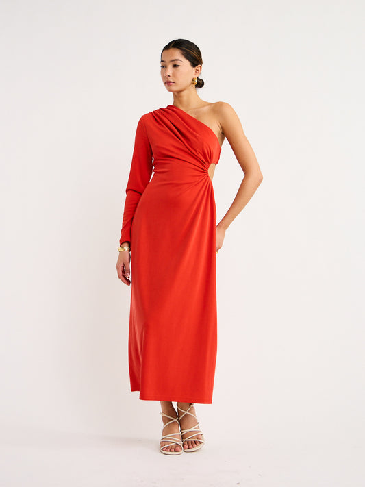 Acler Stanmore Dress in Scarlet