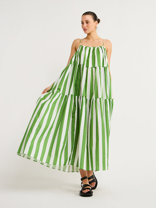 Kinney Sunday Billow Dress in Amalfi Stripe