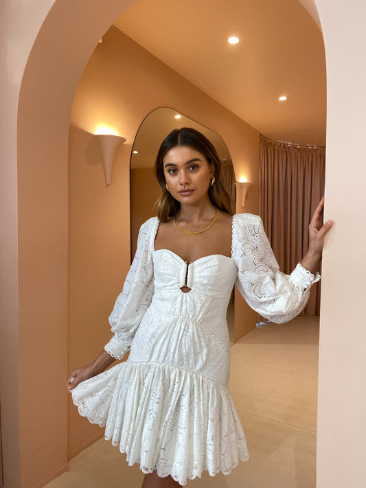 Acler Albion Dress in Ivory