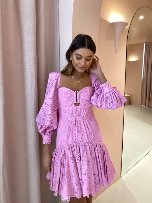 Acler Albion Dress in Taffy Pink