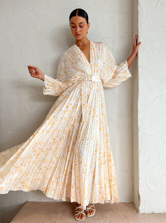 Acler Westover Dress in Yellow Meadow