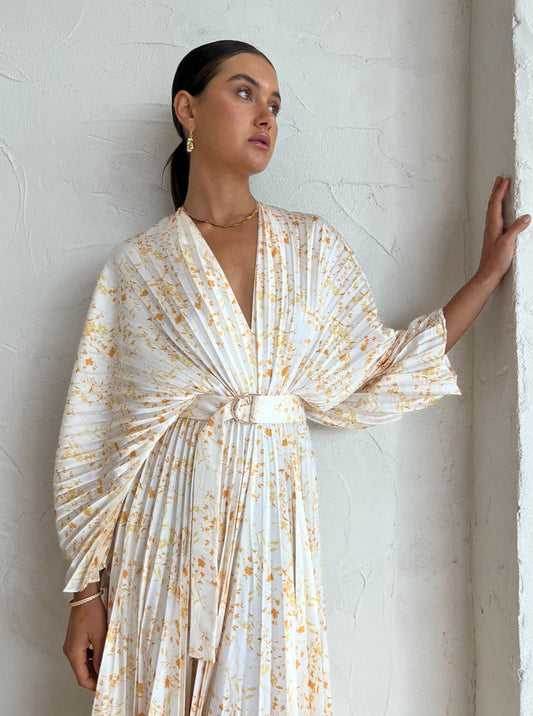 Acler Westover Dress in Yellow Meadow