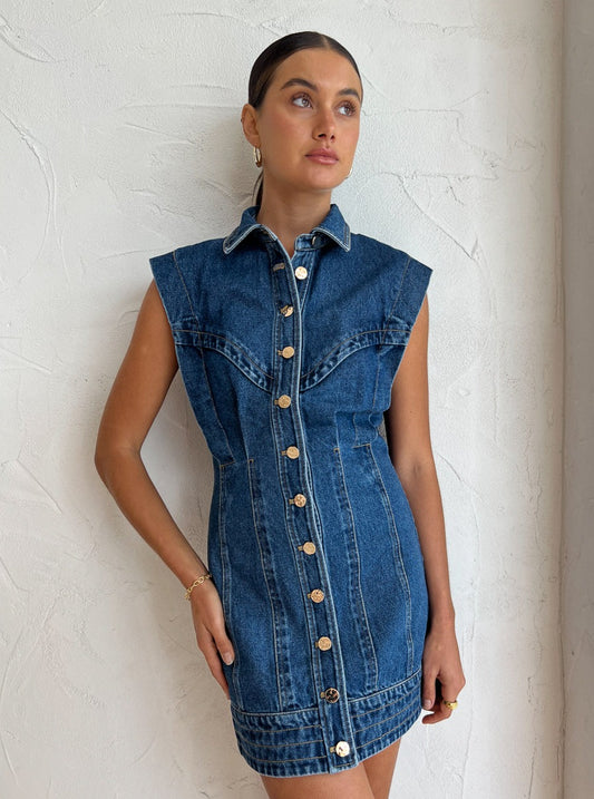 Acler Taren Dress in Classic Wash