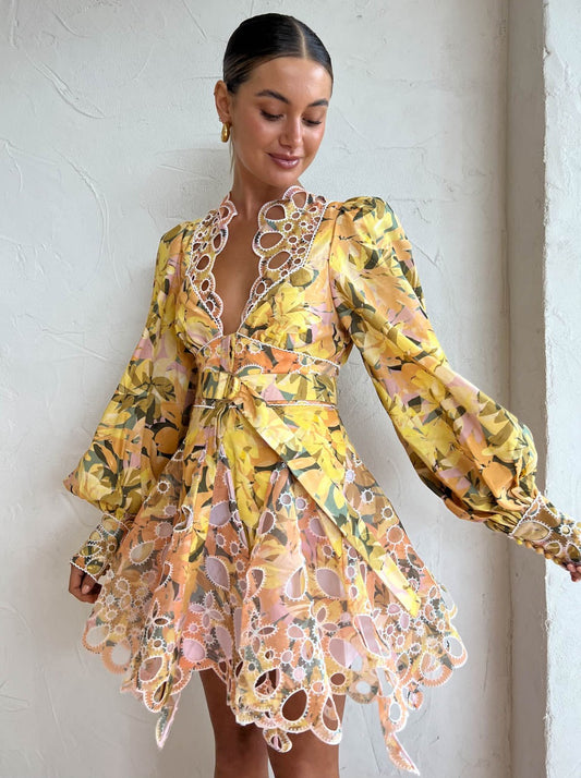 Acler Arnoult Dress in Kaleidoscope Floral