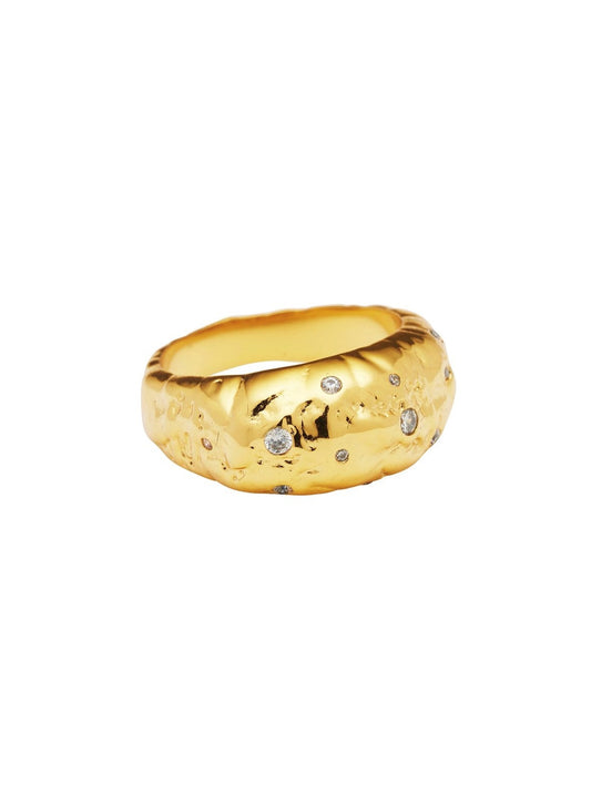 Amber Sceats Diana Ring in Gold