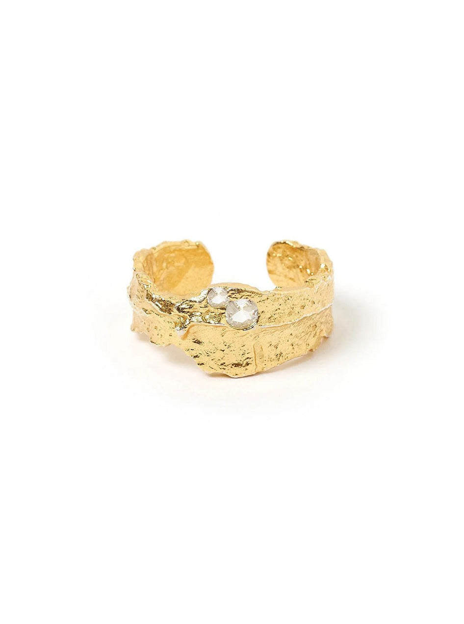 Arms of Eve Anya Ring in Gold and White – Coco & Lola