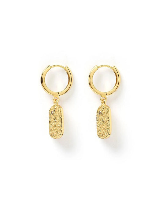 Arms of Eve Mendoza Huggie Earrings in Gold