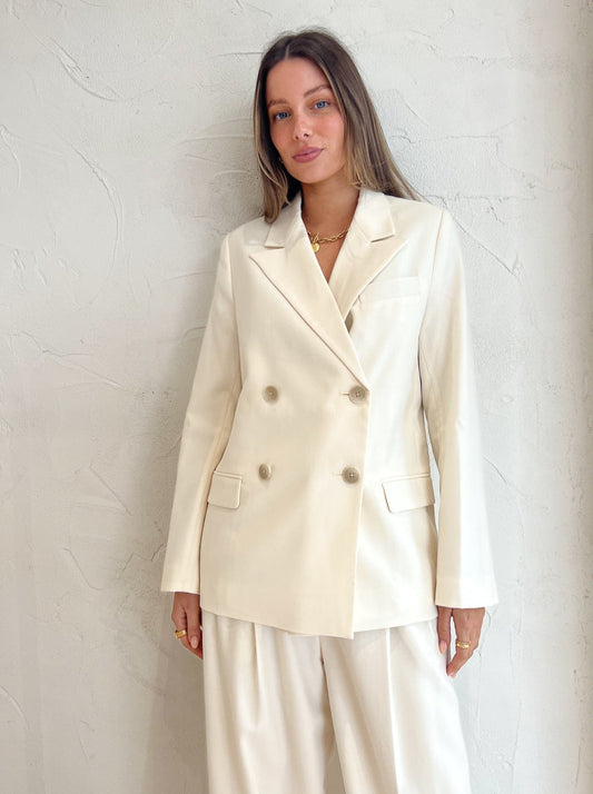 Assembly Label Maeve Suit Blazer in Cream