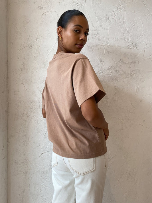 Assembly Label Oversized Tee in Sand