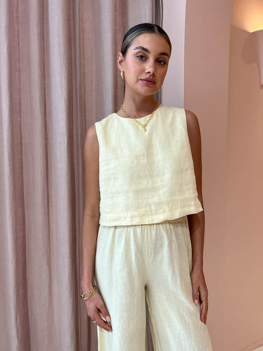Assembly Label Nilsa Pant in Lemon