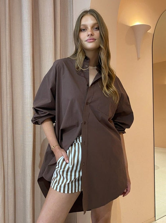 Blanca Ava Shirt in Brown