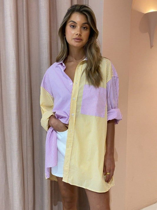 Blanca Benny Shirt in Lilac