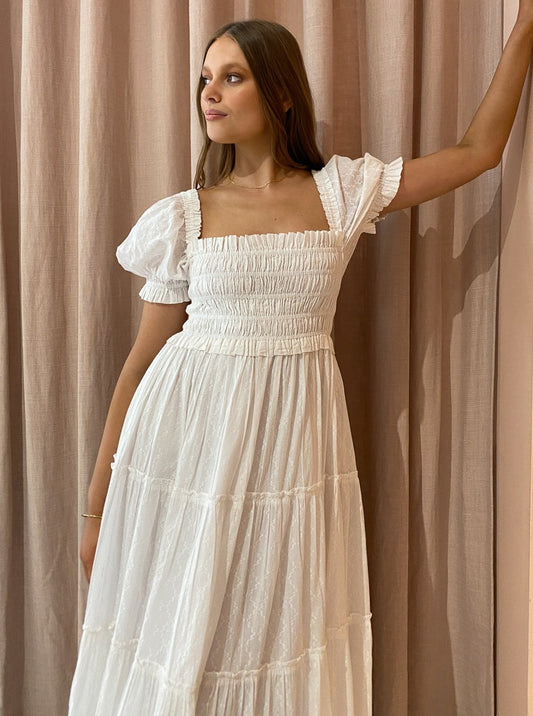 Steele Bede Dress in White