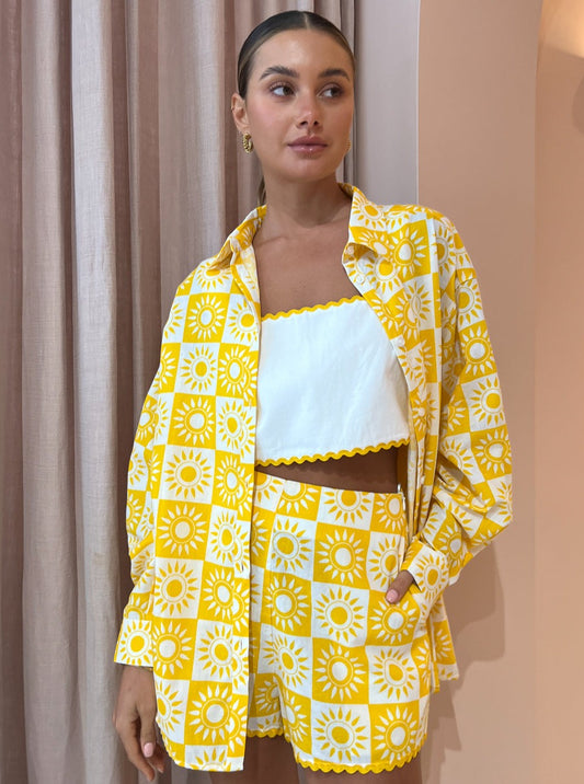 By Nicola Wavy Oversized Shirt in Small Sol