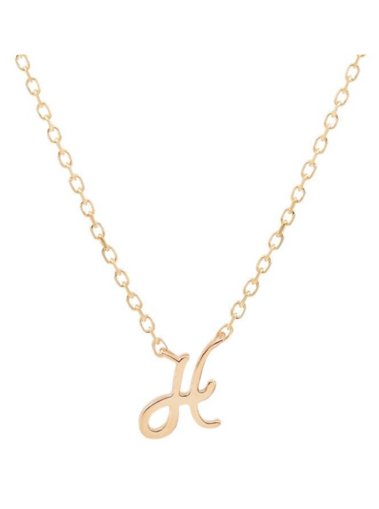 By Charlotte 14k Gold Love H Necklace in Gold