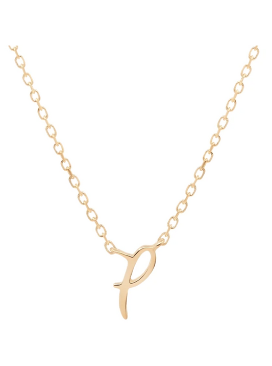 By Charlotte 14k Gold Love P Necklace in Gold