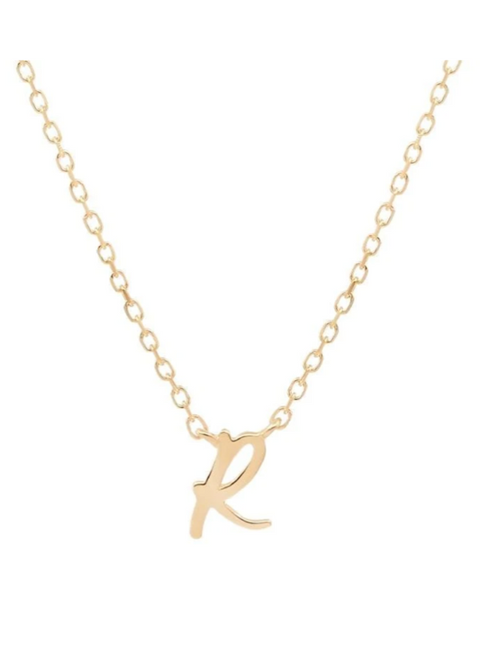 By Charlotte 14k Gold Love R Necklace in Gold