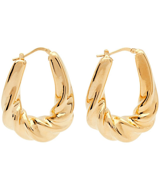 Amber Sceats Alba Earrings in Gold