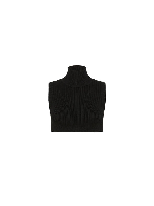 Manning Cartell Word Is Out Crop Knit Top in Black