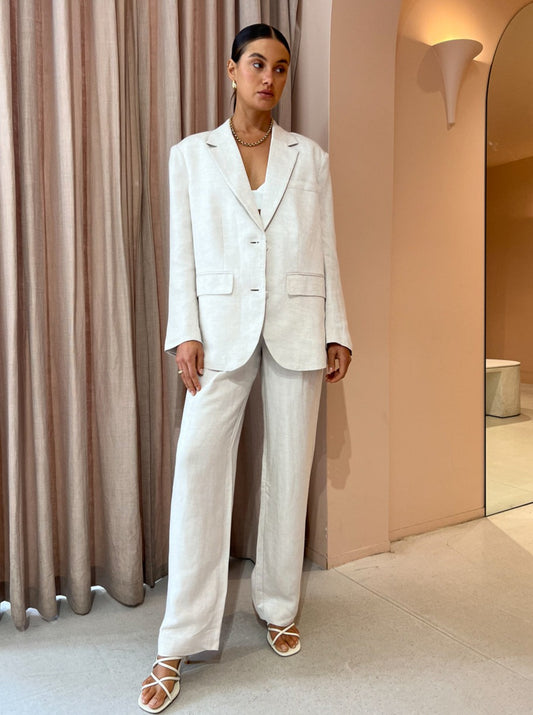 Elka Collective Martina Blazer in Natural