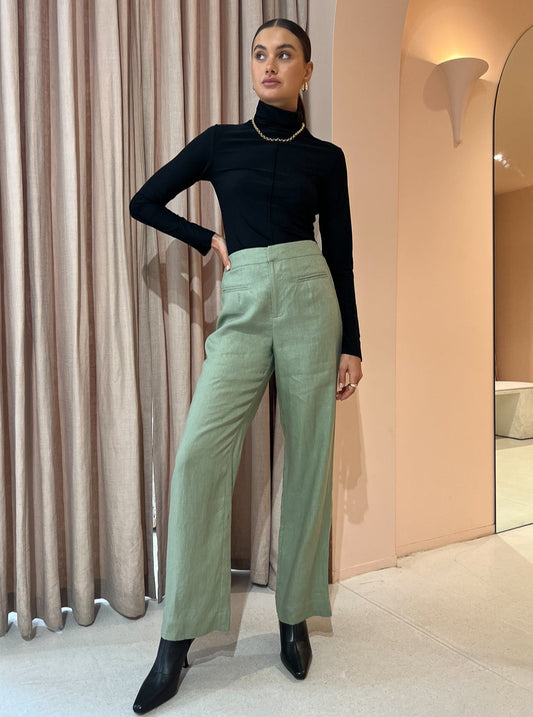 Ownley Dyllon Tailored Pant in Sage
