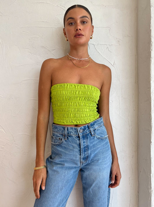 Faithfull the Brand Calla Top in Kiwifruit