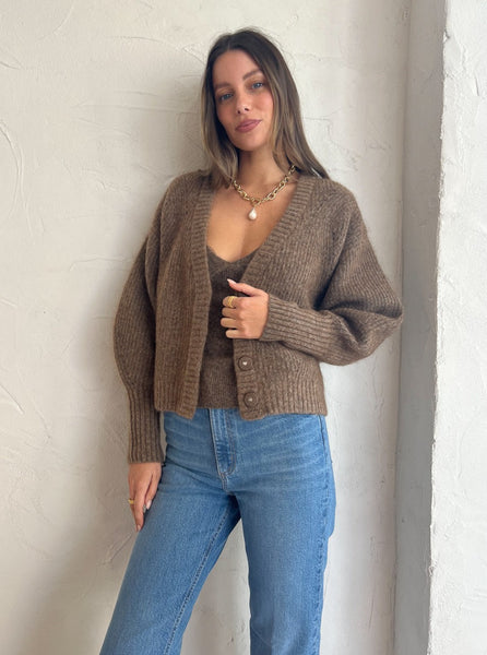 Friends with Frank The Agnes Cardigan in Nutmeg Marle – Coco & Lola
