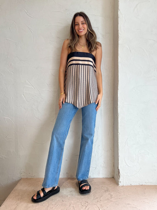 Hansen and Gretel Franca Strapless Bodice in Black Diamond