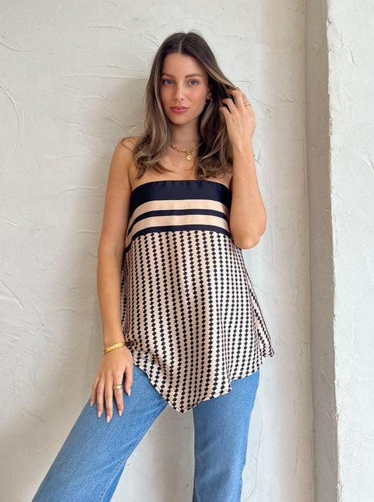 Hansen and Gretel Franca Strapless Bodice in Black Diamond