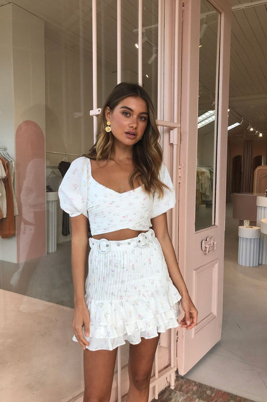 Issy Painted Lady Skirt in Spring Time