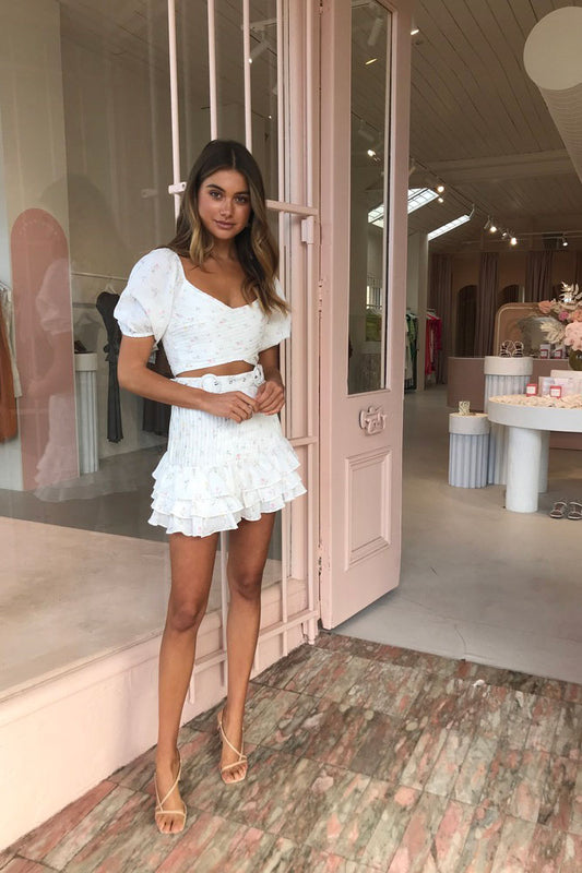 Issy Painted Lady Skirt in Spring Time