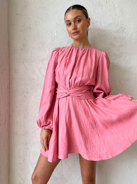 Issy Stay Dress in Kiss