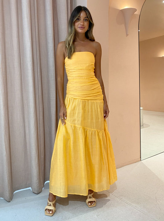 Issy Isles Dress in Orange Sorbet