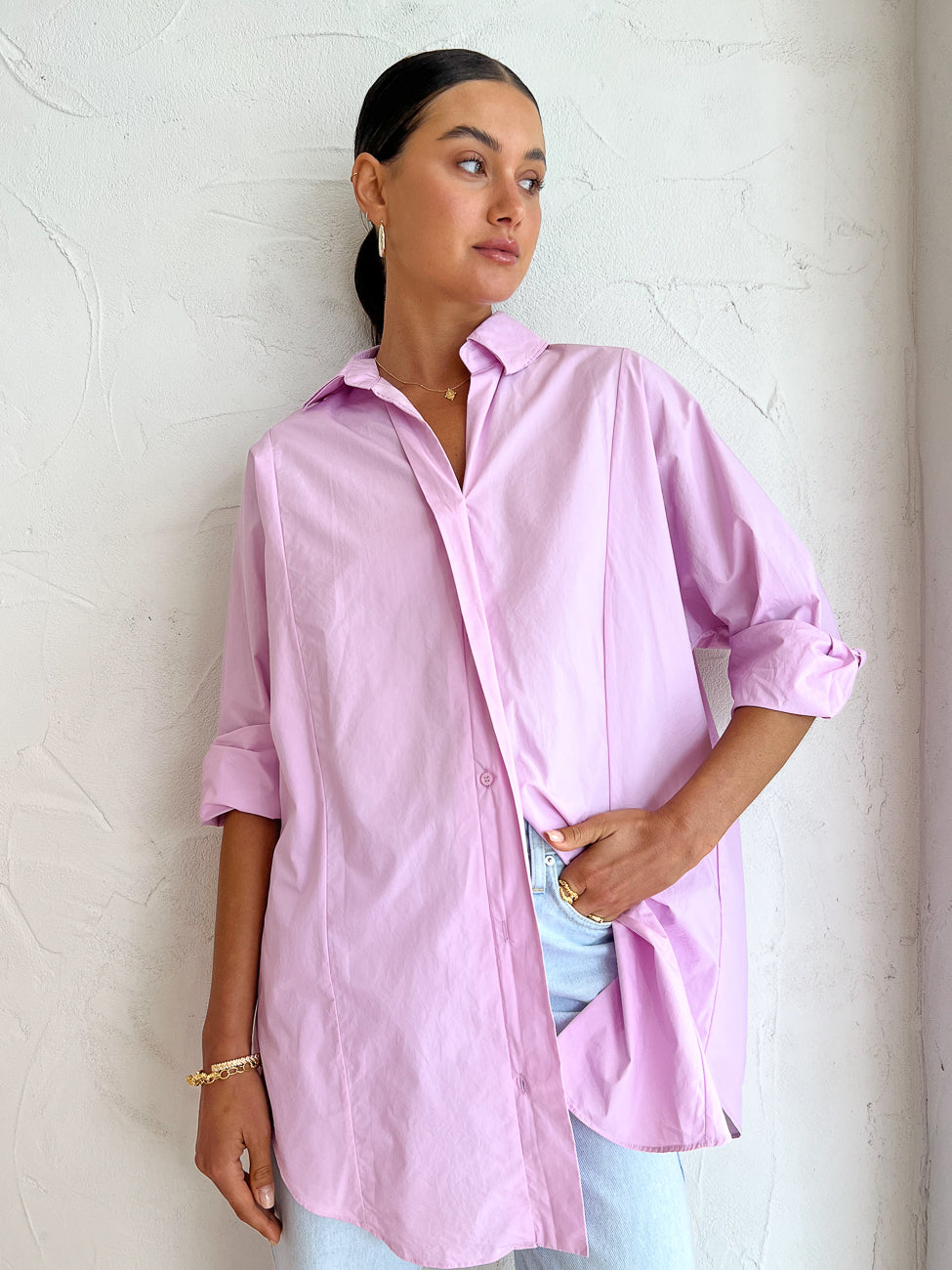 Kinney Bianka Shirt in Violet – Coco & Lola