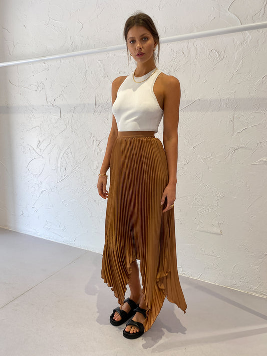 Lidee Bisous Skirt in Caramel