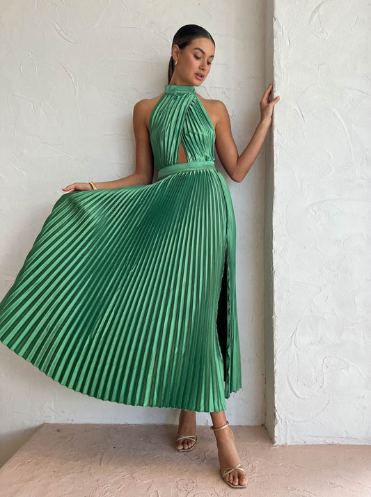 Renaissance Split Gown in Sea Green – Coco & Lola